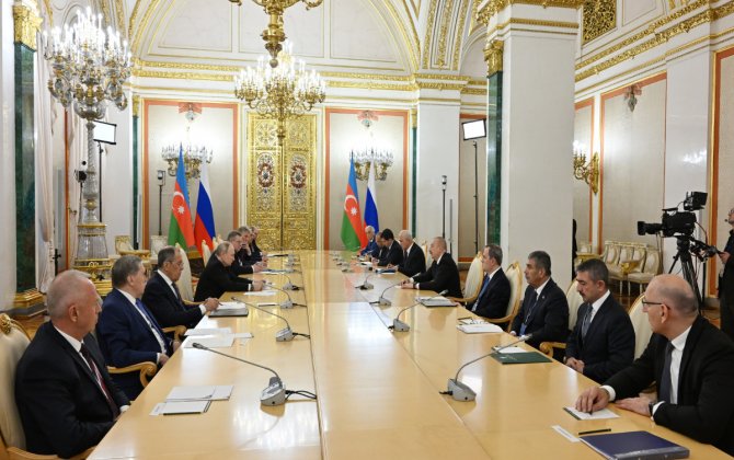 Moskvada Prezident İlham Əliyevin Vladimir Putinlə görüşü olub - YENİLƏNİB