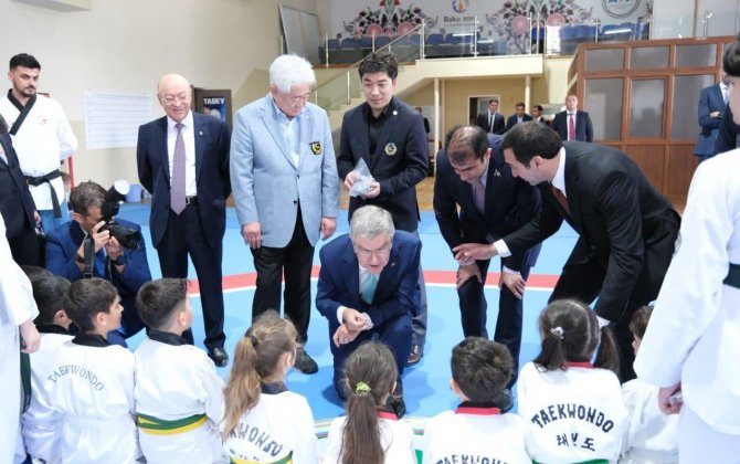 Tomas Bax Azərbaycan Taekvondo Federasiyasının qonağı olub - FOTOLAR