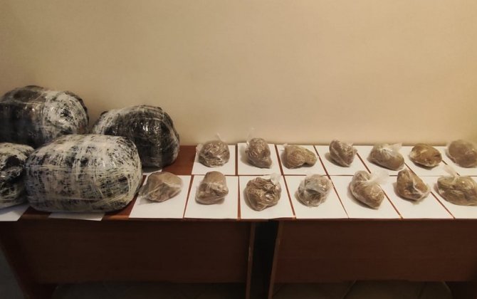 İrandan Naxçıvana 31 kq narkotik keçirilməsinin qarşısı alınıb