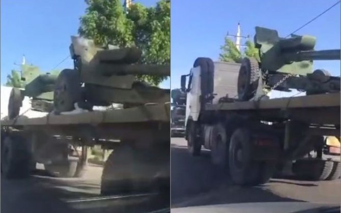 İran Kürdüstan əyalətinə hərbi texnika yığır - VİDEO