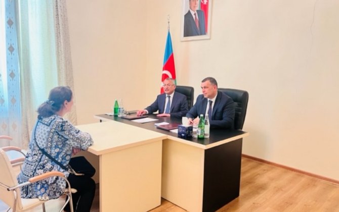 Dövlət Komitəsinin sədri Xaçmazda vətəndaşları qəbul edib