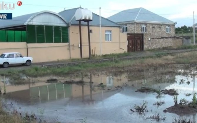 Sel Tovuzu su altında qoydu - VİDEO