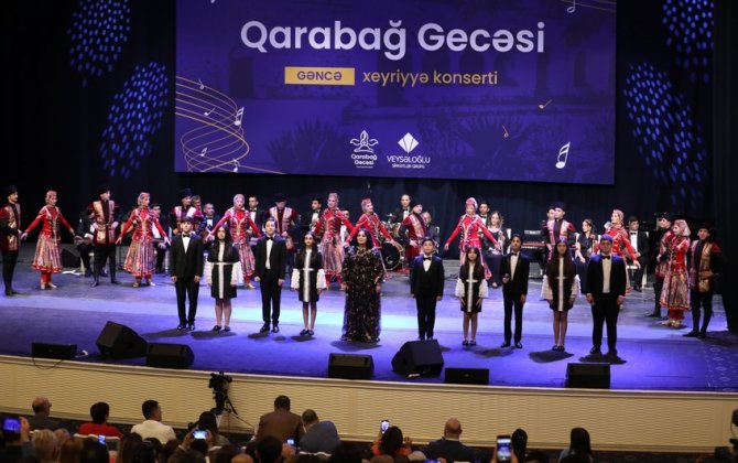 Qarabağ Dirçəliş Fondunun təşəbbüsü ilə Gəncədə “Qarabağ gecəsi” adlı xeyriyyə konserti keçirilib