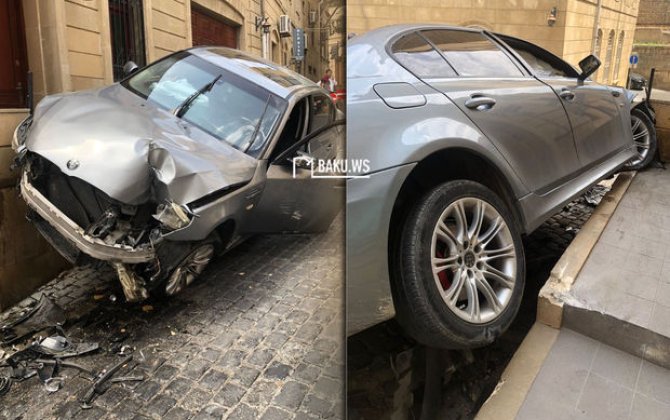 Bakıda ŞOK OLAY: “Parkovşik” müştərinin BMW-sini qaçırmaq istəyərkən aşırdı - VİDEO