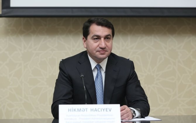 Hikmət Hacıyev xarici diplomatlarla Laçın keçid məntəqəsində - VİDEO