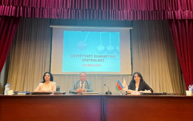ADNSU-da keyfiyyəti idarəetmə mövzusunda təlim keçirildi -xa0FOTOLAR