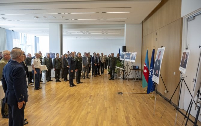 NATO-nun mənzil-qərargahında Azərbaycanın Silahlı Qüvvələr Günü qeyd edilib - FOTO