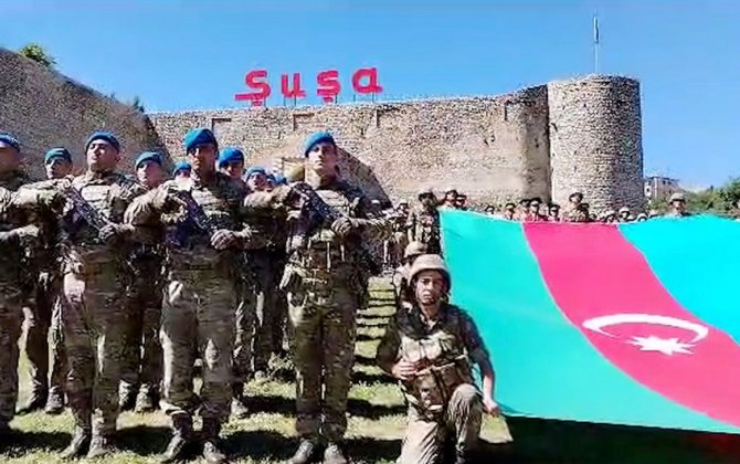 Silahlı Qüvvələr Günündə hərbi qulluqçuların yürüşləri təşkil olunub