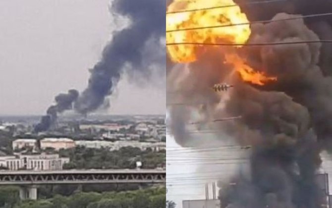 Rusiyada kimya müəssisəsində güclü yanğın: Ölən var - VİDEO