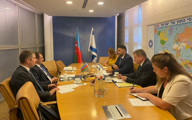 Səfir Muxtar Məmmədov İsrail XİN-in baş direktoru ilə görüşüb - FOTO
