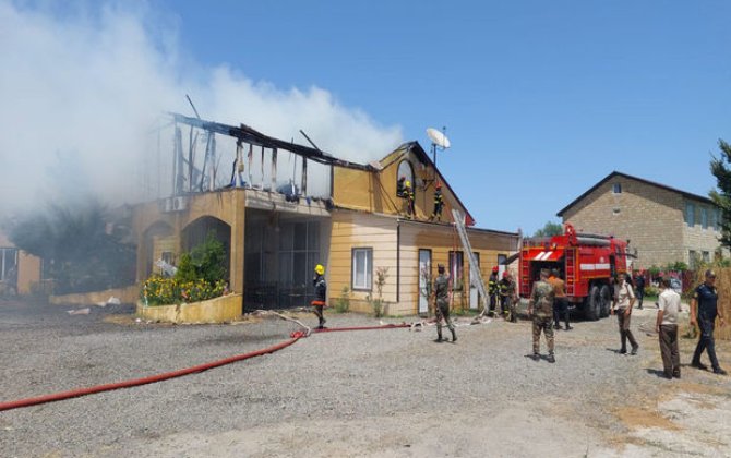 Lənkəranda yanğın baş verən hotelin bu gün açılışı olacaqmış - YENİLƏNİB + FOTO/VİDEO