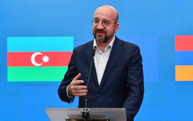 Şarl Mişel Prezident İlham Əliyev və baş nazir Nikol Paşinyanla görüşdən sonra mətbuata açıqlama verib