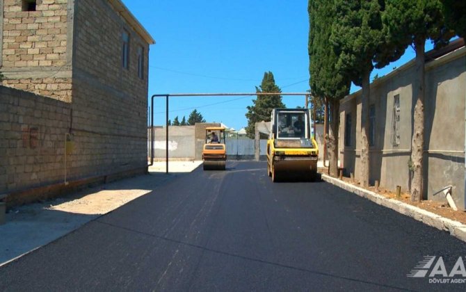 Buzovna qəsəbəsinin Qaçaq Nəbi küçəsi təmir olunur - FOTO/VİDEO