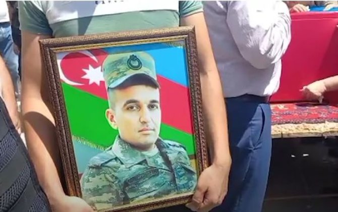 Kəlbəcərdə həlak olan hərbçimiz dəfn edildi - VİDEO