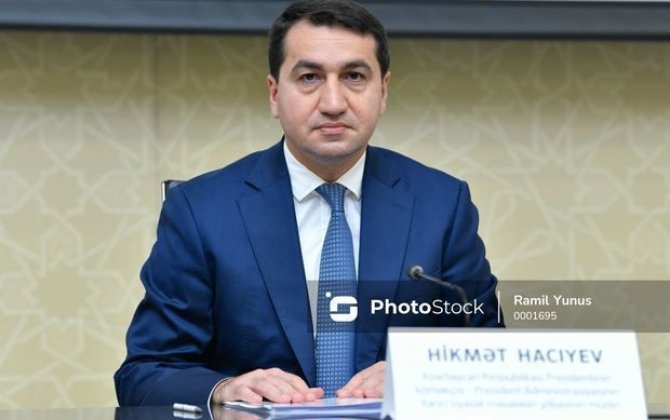 Hikmət Hacıyev: “Vaqif Xaçaturyanı müdafiə etmək dövlət səviyyəsində hərbi cinayətlərə dəstək verməkdir”-FOTO
