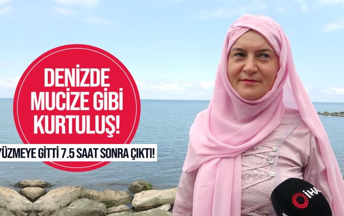 41 yaşlı türk qadın dənizdə 7 saatdan çox üzməklə boğulmaqdan qurtuldu...-VİDEO