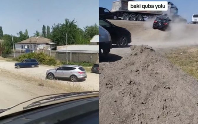 Bakı-Quba yolunda sürücü “mədəniyyəti”: Qəza şəraiti yaratdılar - VİDEO
