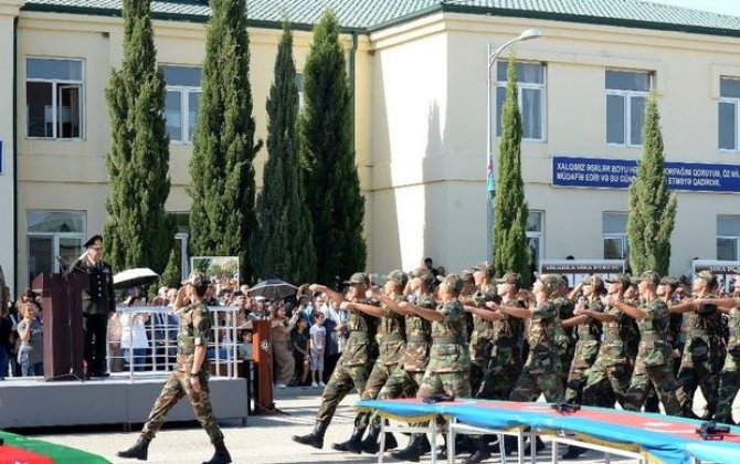 Mülki Müdafiə Qoşunlarında andiçmə mərasimi keçirilib - FOTO