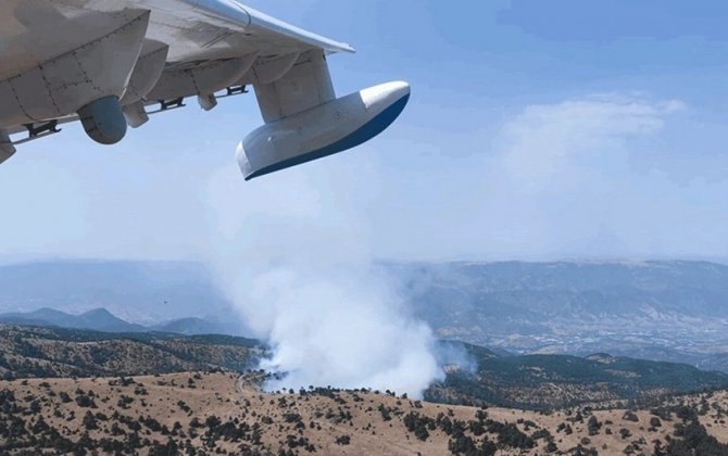 Əskişəhərdə meşə yanır, helikopterlər cəlb olunub