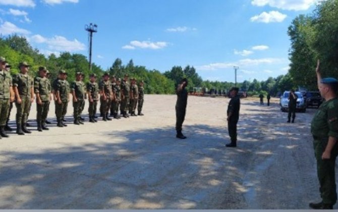 Rusiya hərbçiləri KTMT təlimində iştirak etmək üçün Belarusa gedib - FOTO