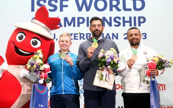 Üçqat olimpiya çempionuna qalib gələn yunan atıcı: “Bu, mənim ilk qızıl medalımdır”