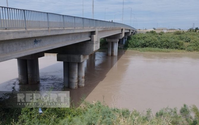 Kür çayında suyun səviyyəsi qalxıb