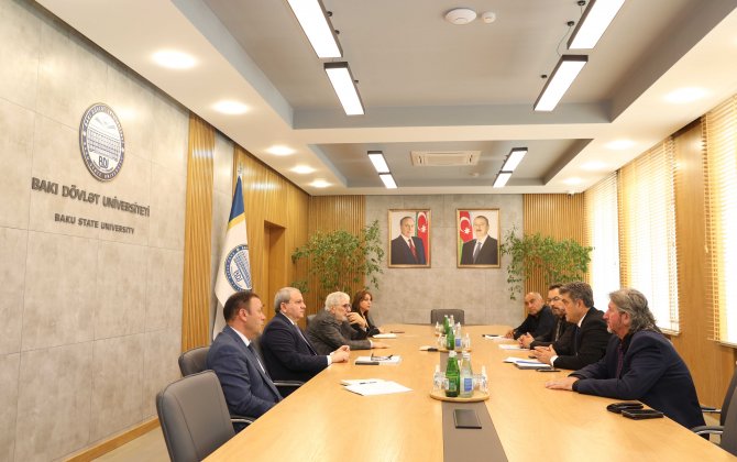 Elçin Babayev Türk Dünyası Jurnalistlər Federasiyasının rəhbəri ilə görüşüb - FOTO