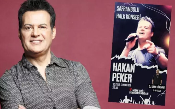 Hakan Pekerin konsertində afişa qalmaqalı