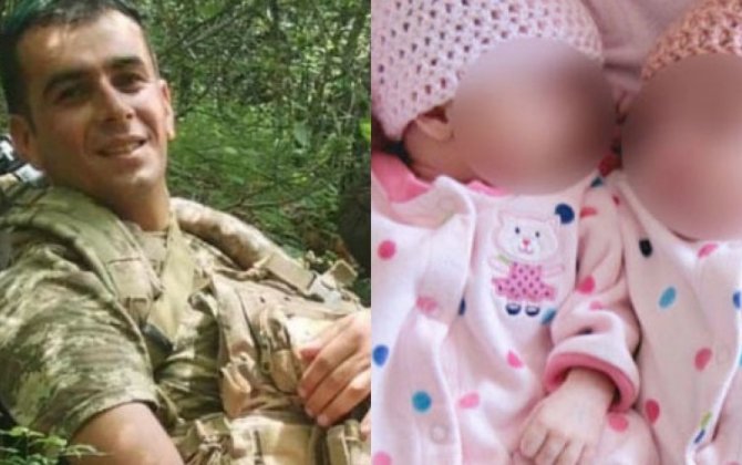У погибшего неделю назад азербайджанского военнослужащего родились дочери-близнецы