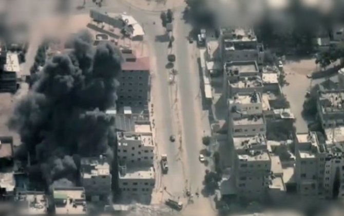 HƏMAS-ın silah anbarları bombalandı - VİDEO