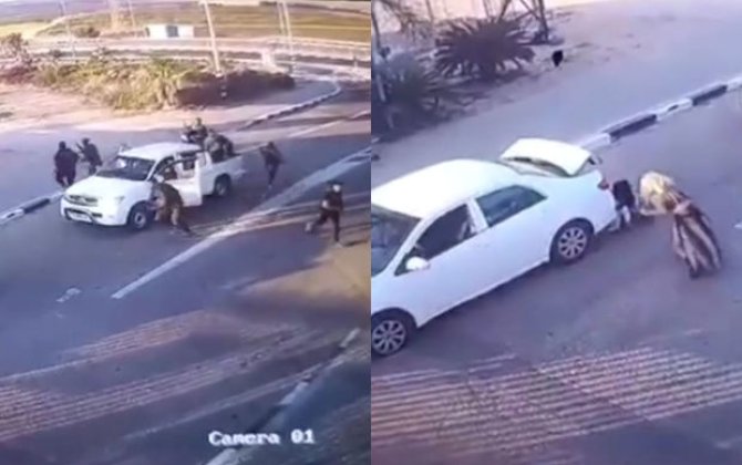 SAXAL yaşayış məntəqəsinə soxulmağa çalışan HƏMAS döyüşçülərini dəf etdi - VİDEO