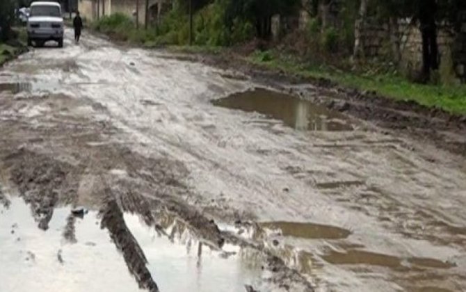 Дорога в Джалилабадском районе находится в ужасном состоянии - ФОТО