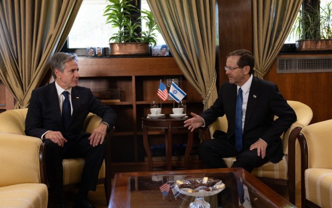 Blinken İsrail Prezidenti İsxak Hersoqla görüşüb