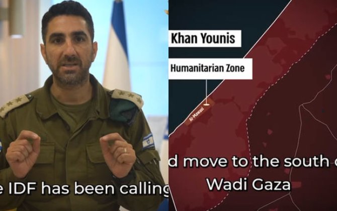 İsrail ordusu Qəzza sakinlərinin bölgənin cənubuna təxliyə olunmasına çağırdı