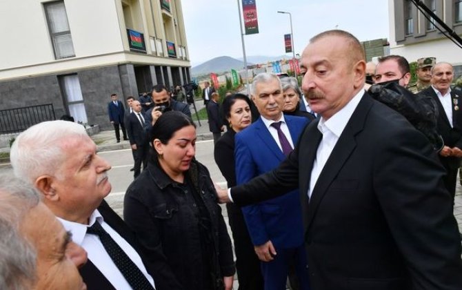 Şəhid anası: “Füzulidə bizimlə görüşdə Prezidentin kövrəlməsi mənə çox təsir etdi” - FOTO/VİDEO