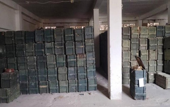 Qarabağda mina və partlayıcı qurğularla dolu anbarlar aşkarlanıb