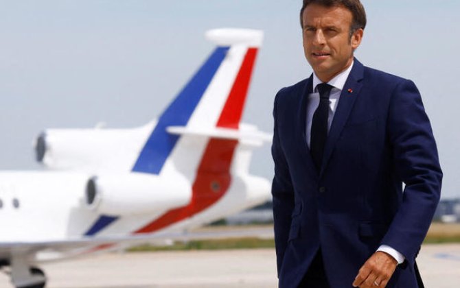 Emmanuel Makron İsrailə gedib - VİDEO