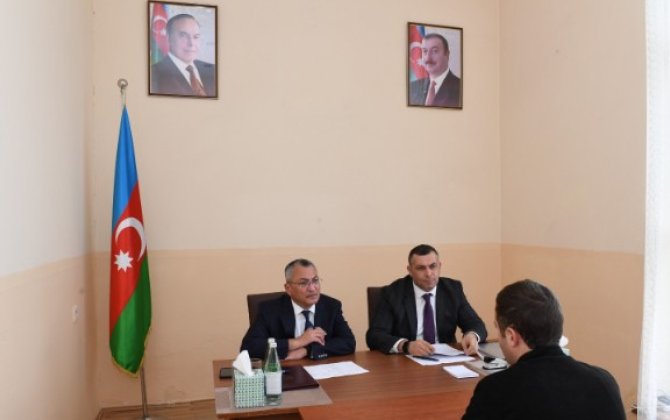 Komitə sədri Oğuzda vətəndaşları qəbul edib -xa0FOTOLAR