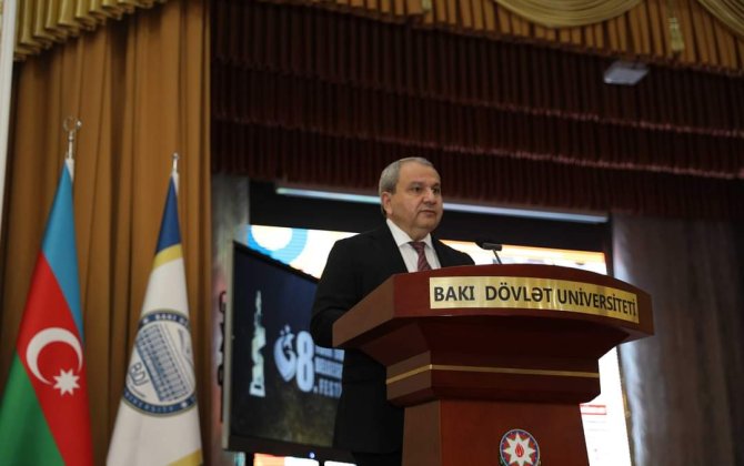 BDU-da III Beynəlxalq Türk Dünyası Kommunikasiya və İncəsənət Simpoziumunun açılışı olub - FOTO