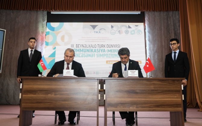 BDU və Türk Dünyası Jurnalistlər Federasiyası arasında əməkdaşlıq protokolu imzalanıb - FOTO