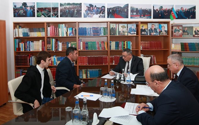 Səfərbərlik Xidmətinin rəisi Qazaxda vətəndaşları qəbul edib - FOTO