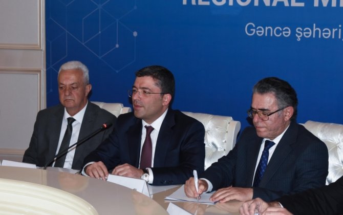 Əhməd İsmayılov Gəncədə jurnalistlərlə görüş keçirdixa0- FOTOLAR