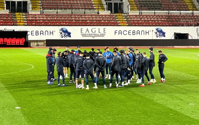 Azərbaycan millisi Belçikada məşqə çıxıb