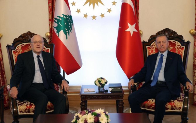 Ərdoğan Livanın Baş naziri ilə görüşüb