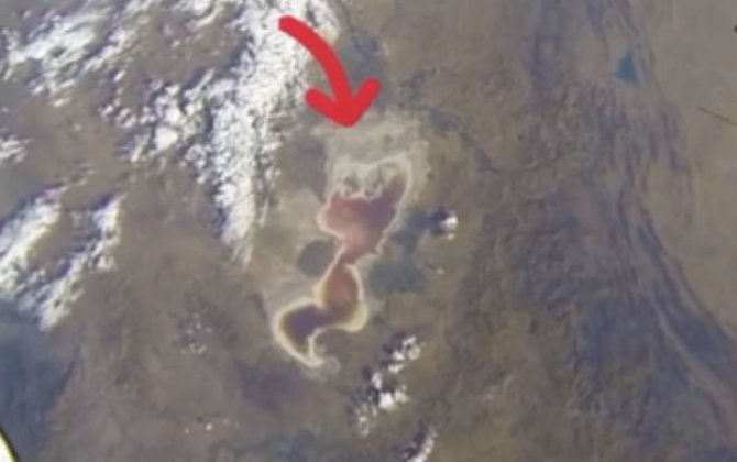 Urmiya gölünün beynəlxalq kosmik stansiyadan yeni görüntüsü - VİDEO
