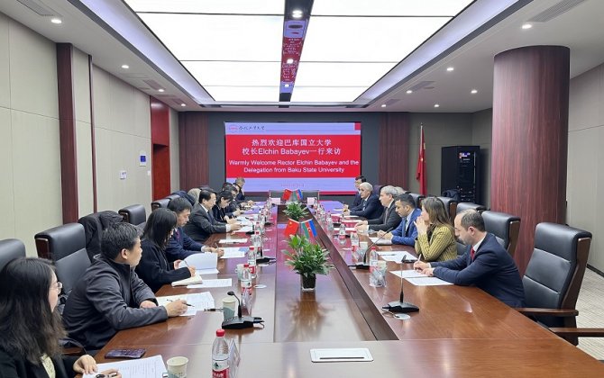 BDU və Çinin Hefei Texnologiya Universiteti arasında anlaşma memorandumu imzalanıb - FOTO