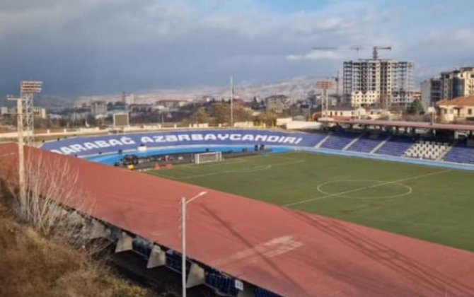 Xankəndi stadionu Azərbaycan kubokunun oyununa hazırdır - VİDEO