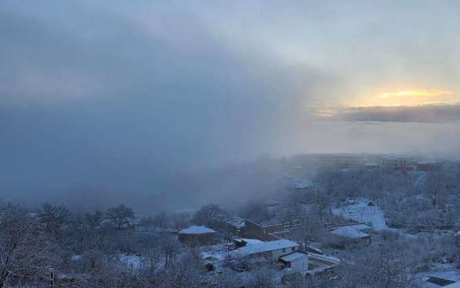 Bəyaz Şuşa: İlk qarın yaratdığı gözəllik - FOTO