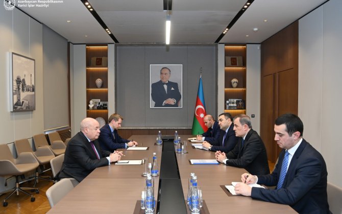 Ceyhun Bayramov Mixail Şvıdkoyla əməkdaşlıq məsələləri və regional vəziyyəti müzakirə edib