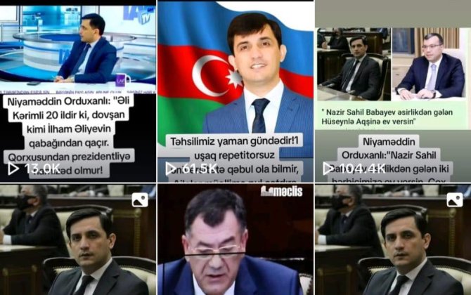 Niyaməddin Orduxanlının Tik-Tok səhifəsinə 1 milyon 500 min baxış olub
